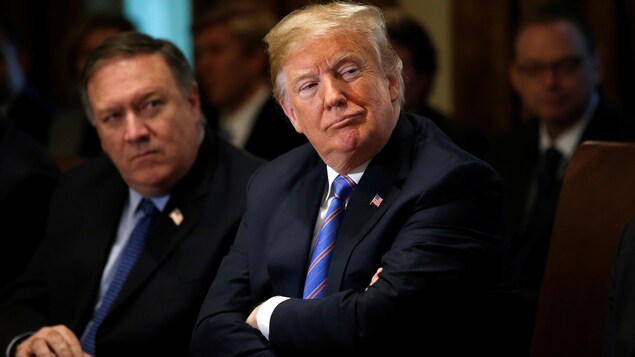 Le président Donald Trump et Mike Pompeo à la Maison-Blanche (archives)
