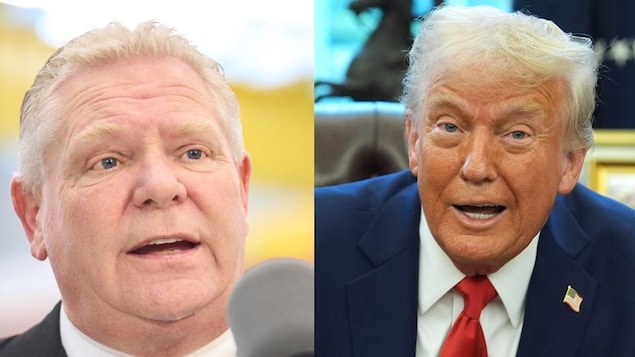 Doug Ford y Donald Trump.