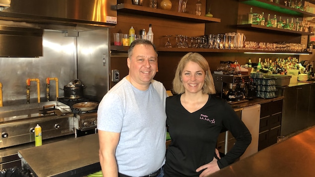 Daniel Paulin et Julie Arel dans leur restaurant La Muse, à Drummondville.