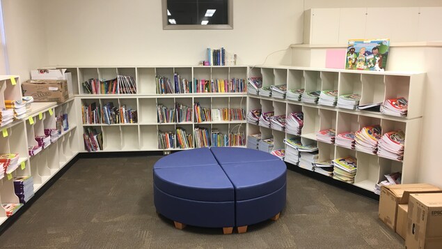 Une partie de la bibliothèque de l'École du parc Une partie de la bibliothèque de l'École du parc