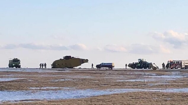 Un hélicoptère des Forces armées s’écrase à Gander : deux blessés