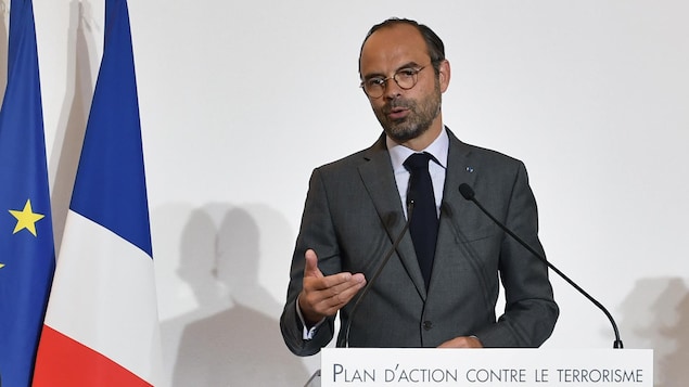 Le premier ministre français Édouard Philippe présente son plan d'action contre le terrorisme. Le premier ministre français Édouard Philippe présente son plan d'action contre le terrorisme.