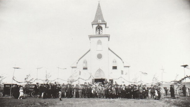 La consécration des cloches de l’église de St-Victor en juin 1920.