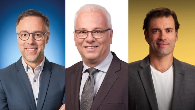 Portraits des trois candidats à la mairie de l'arrondissement du Plateau-Mont-Royal.