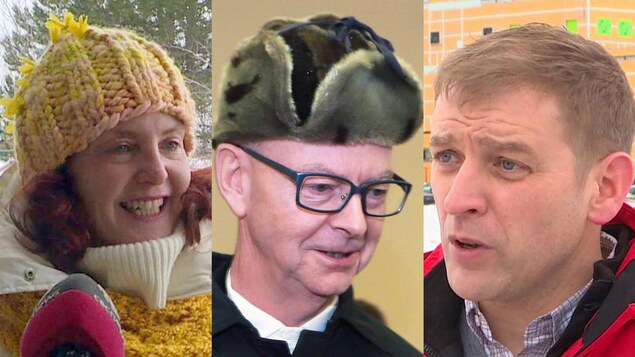 Montage de trois photos des trois chefs.