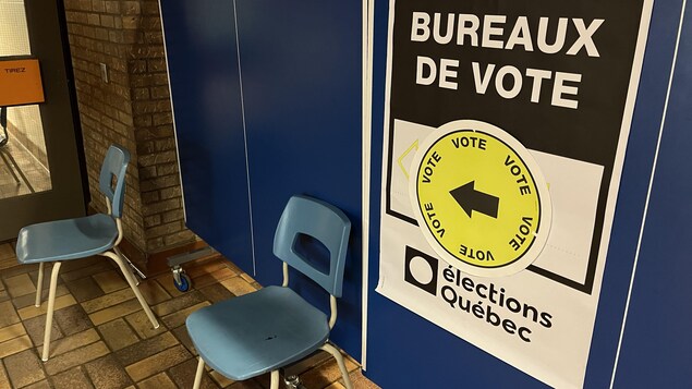 Un bureau de vote. 
