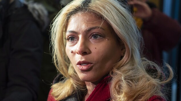 Un gros plan d'Ensaf Haidar