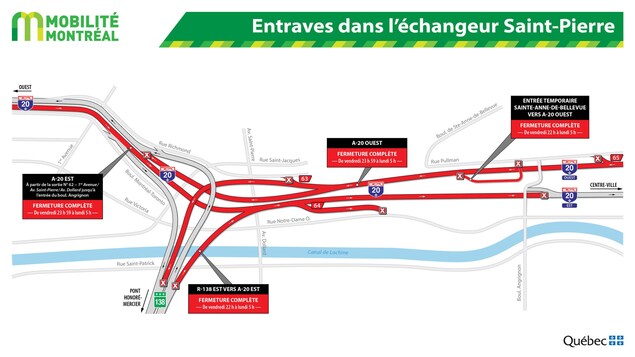 Carte des entraves routières. Carte des entraves routières.