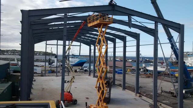 Le chantier naval des Entreprises Maritimes Bouchard, à Gaspé Le chantier naval des Entreprises Maritimes Bouchard, à Gaspé