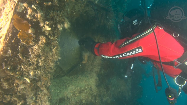 Les membres d'une équipe d’archéologues de l'agence Parcs Canada ont exploré pour la première fois l'intérieur du navire HMS Terror.