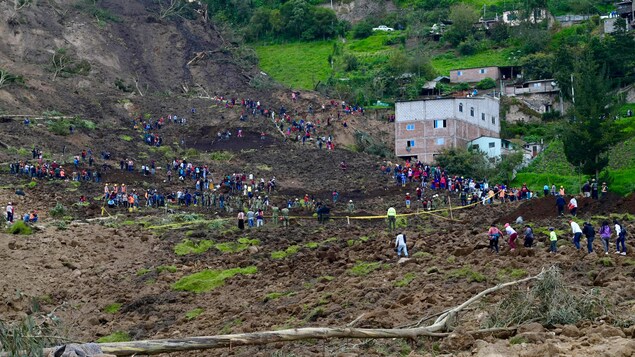 Glissement de terrain en Équateur : 27 morts, selon un nouveau bilan