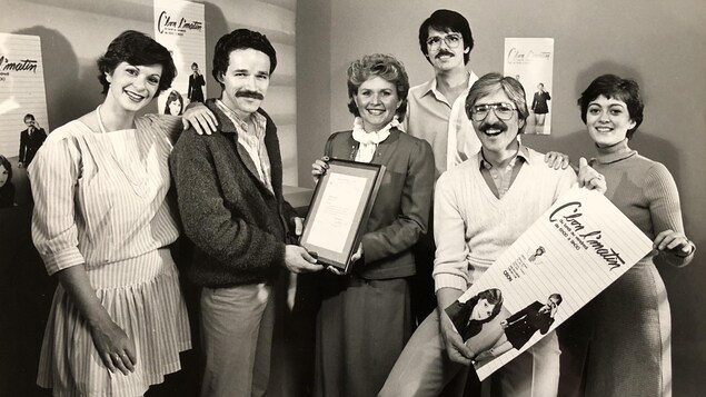 Une photo d'archive montrant des employés de Radio-Canada Sudbury. Une photo d'archive montrant des employés de Radio-Canada Sudbury.