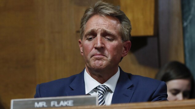 Jeff Flake au Sénat américain.