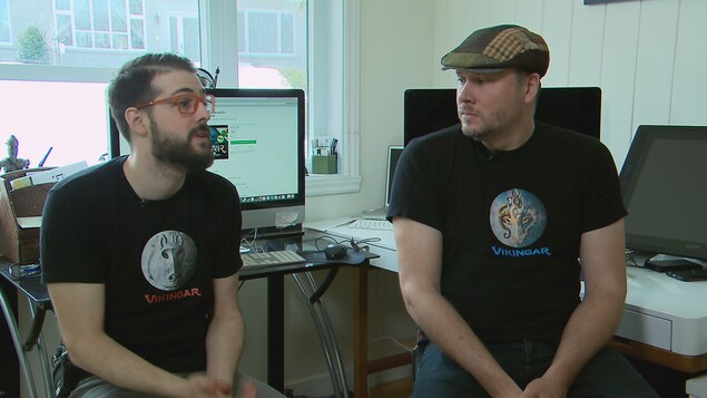 Les concepteurs du jeu, Étienne et Jean-Thomas Rioux. Les concepteurs du jeu, Étienne et Jean-Thomas Rioux.