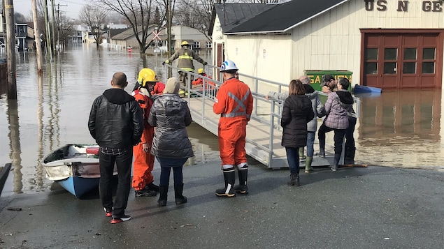 Des résidents sont évacués à Sainte-Marie, en Beauce
