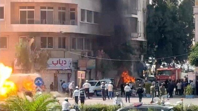 Attentats à la bombe à Damas en pleine visite de Macron, 18 blessés
