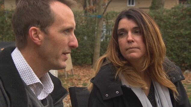 Geneviève Barry et Éric Rodrigue, une famille d'accueil de Sherbrooke.