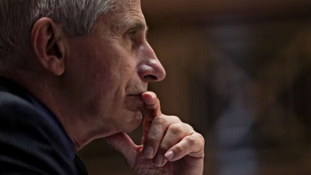Antony Fauci, seen here at a U.S. Senate hearing in May, has grown frustrated with what he calls anti-vaccine misinformation. He says almost everyone dying from COVID-19 in the country now is unvaccinated.