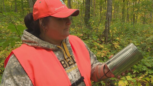 À la chasse à l’orignal avec maman