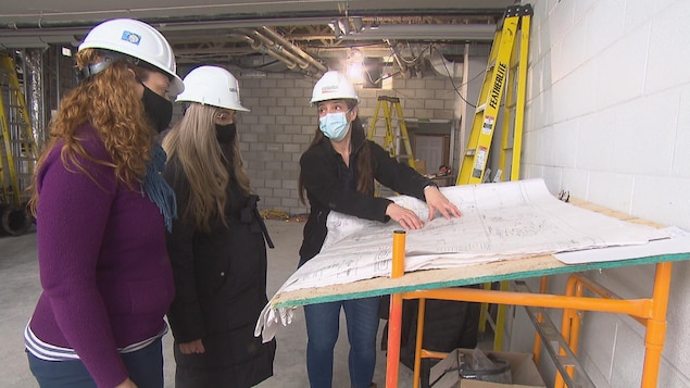 Des femmes sur un chantier de construction