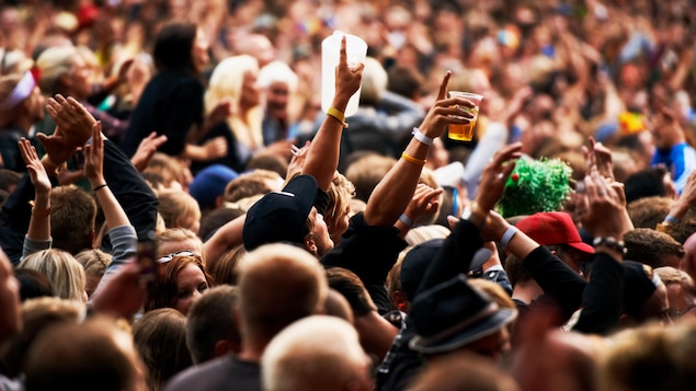 Une foule de festivaliers