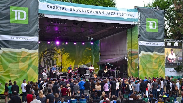 Une scène du Festival de Jazz de la Saskatchewan à Saskatoon en 2013.