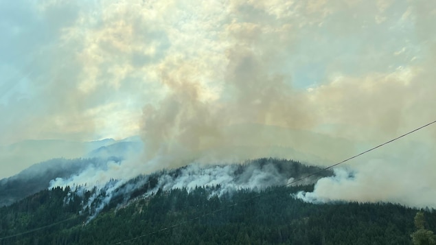 Deux feux de forêt prennent de l’ampleur dans le Canyon du Fraser