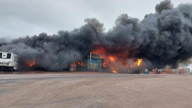 Incendie dans une usine de transformation de produits de la mer de l’Î.-P.-É.