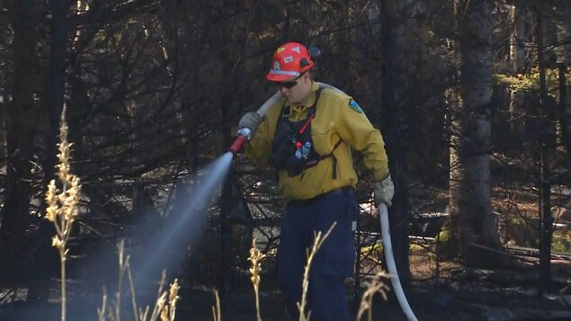 L’incendie de forêt près de Saint Andrews n’est pas maîtrisé, mais il est stable