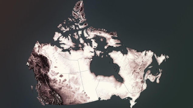 Une illustration pour une vitrine menant au projet Suivez la progression des feux de forêt au Canada.