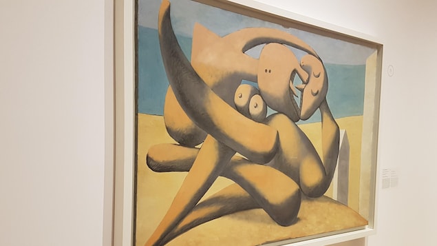 Un tableau de Picasso intitulé Figures au bord de la mer datant de 1931.