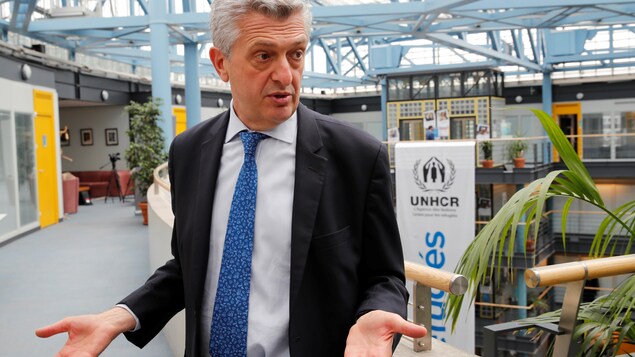 Filippo Grandi accorde une entrevue à l'agence Reuters. Filippo Grandi accorde une entrevue à l'agence Reuters.