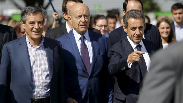 François Fillon, Alain Juppé et Nicolas Sarkozy, en septembre 2015