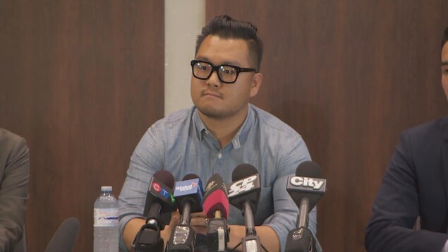 le fils du pasteur Lim en conférence de presse
