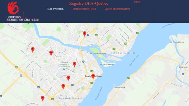 Encore peu de défibrillateurs sont enregistrés à Trois-Rivières. Encore peu de défibrillateurs sont enregistrés à Trois-Rivières.