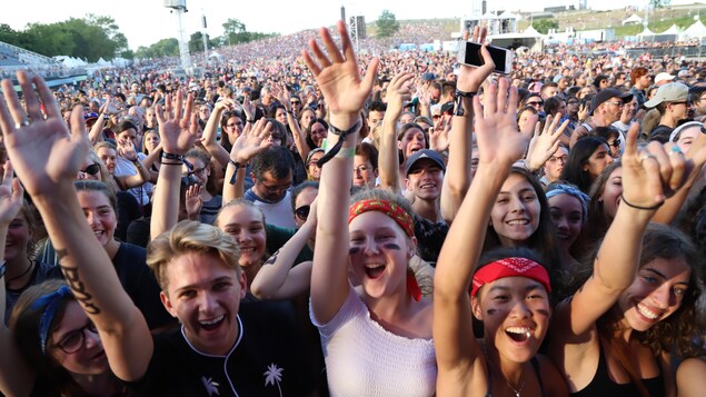 La foule au Festival d'été de Québec le 13 juillet 2018. La foule au Festival d'été de Québec le 13 juillet 2018.