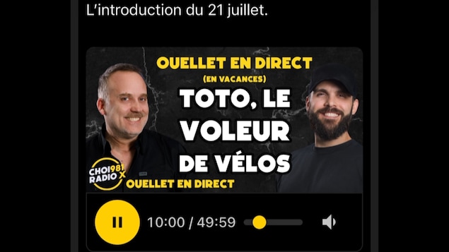 Vignette de Ouellet en direct.