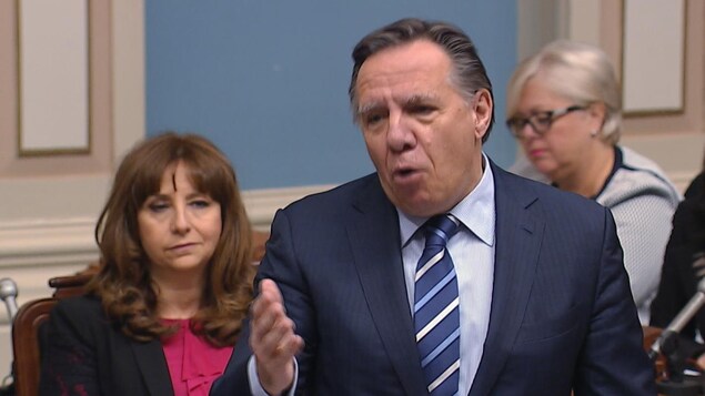 Le chef de la CAQ François Legault Le chef de la CAQ François Legault