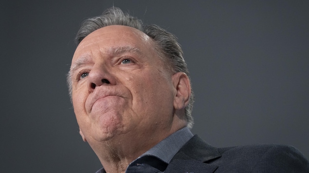 François Legault, émotif.