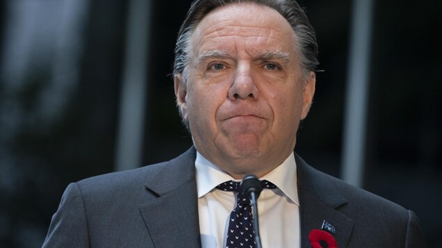 Gros plan de François Legault.