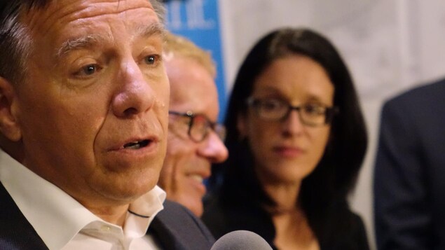 Le chef de la CAQ, François Legault. Le chef de la CAQ, François Legault.