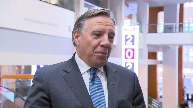 François Legault en entrevue à Washington.