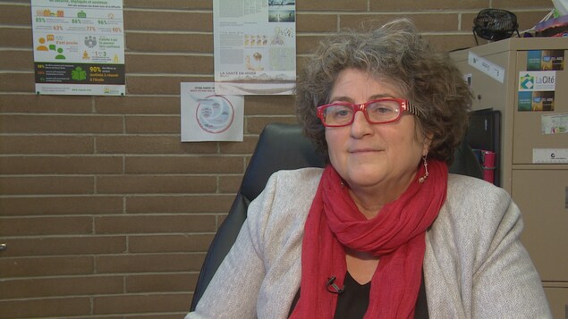 La directrice générale du RSFS, Frédérique Baudemont, est assise dans son bureau.