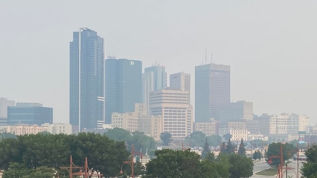 Winnipeg bajo el humo.