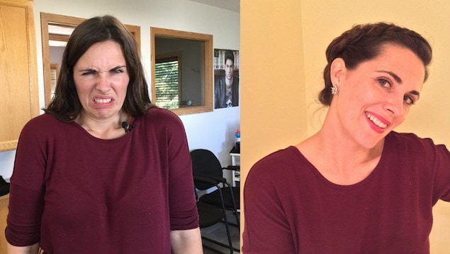 Avant et après le rendez-vous de Nicole Lavergne-Smith à Debden Avant et après le rendez-vous de Nicole Lavergne-Smith à Debden