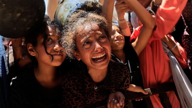 Niños palestinos privados de alimentos.