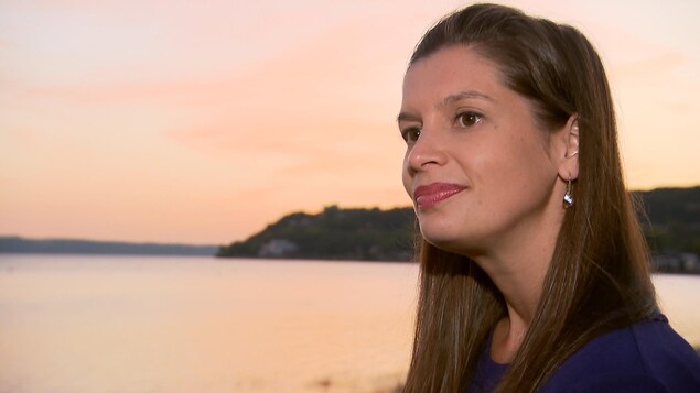 La candidate de la Coalition avenir Québec dans la circonscription de Louis-Hébert, Geneviève Guilbault