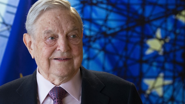 Gros plan de George Soros. Gros plan de George Soros.