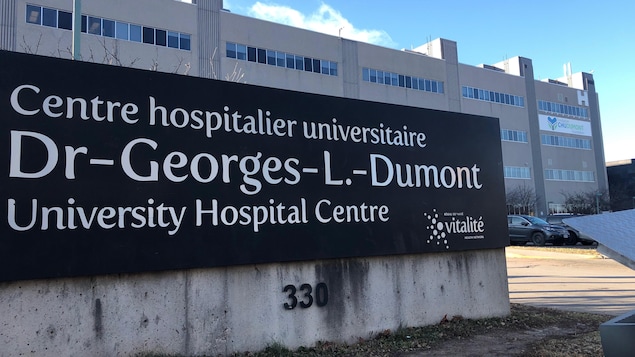 Le Centre hospitalier universitaire Dr-Georges-L.-Dumont à Moncton.