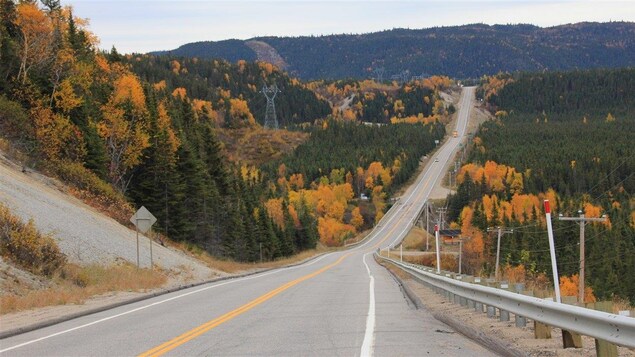 La route 138, à la hauteur de Godbout La route 138, à la hauteur de Godbout